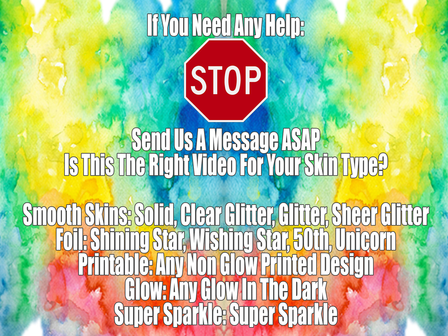 Super Sparkle No Flake Glitter Magic Band + Decal Skin Bow ONLY