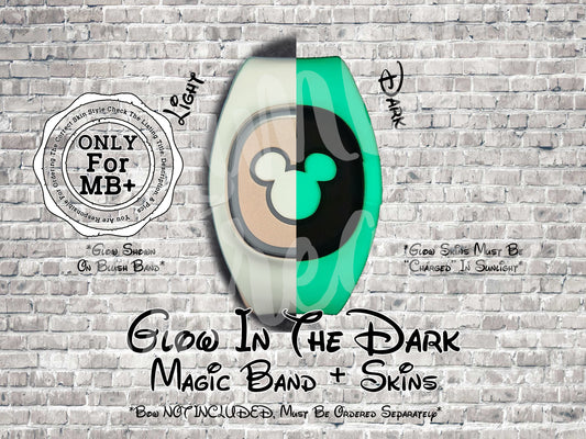 Glow In The Dark Magic Band + Decal Skin 3 Piece Wrap