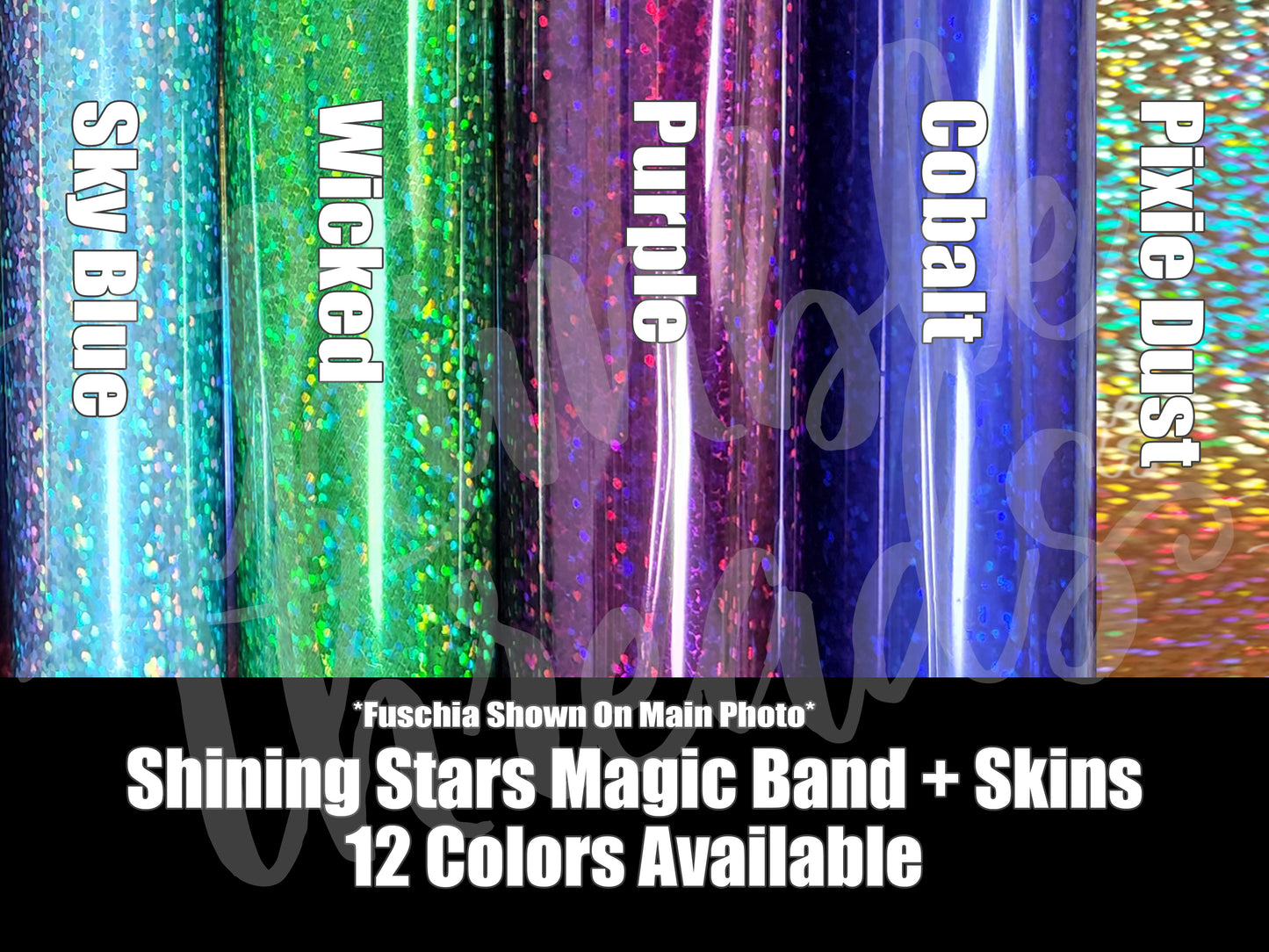 Shining Stars Magic Band + Decal Skin 3 Piece Wrap