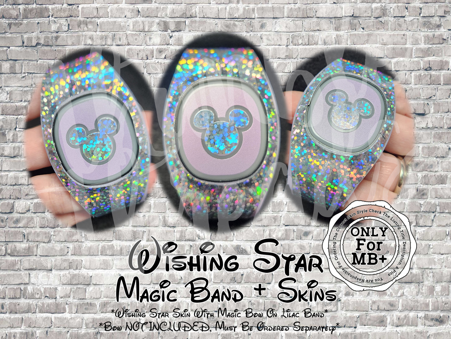 Wishing Star Magic Band + Decal Skin Bow ONLY